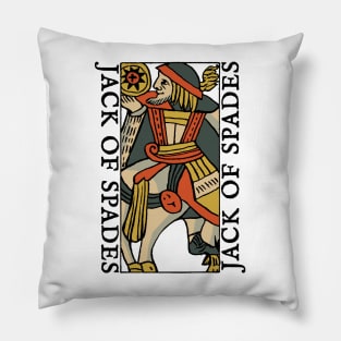 Character of Playing Card Jack of Spades Pillow