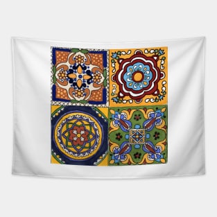 Talavera Four Square Tapestry