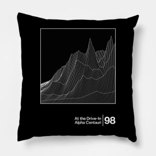 At the Drive-In - Alpha Centauri / Minimal Graphic Artwork Design Pillow