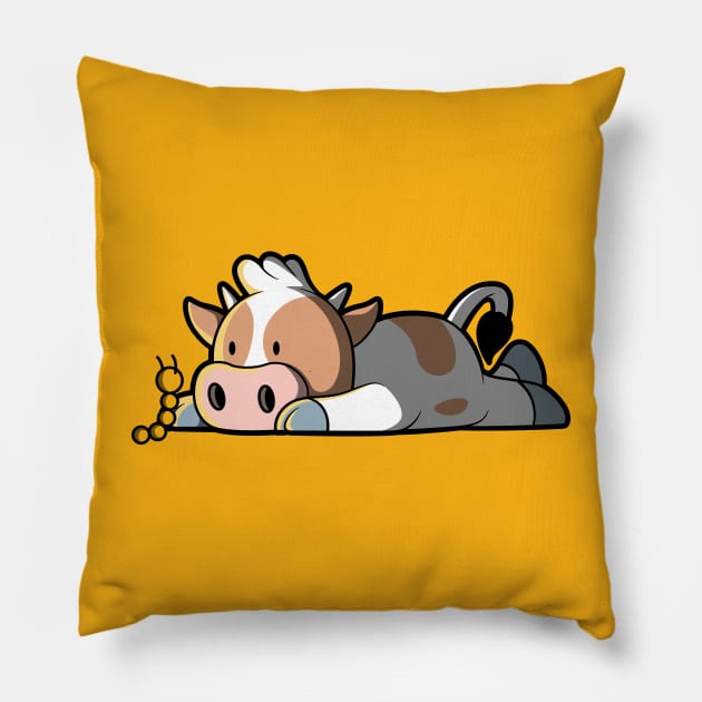 Lazy Cow! Pillow by pedrorsfernandes