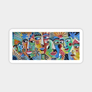 Art faces Magnet