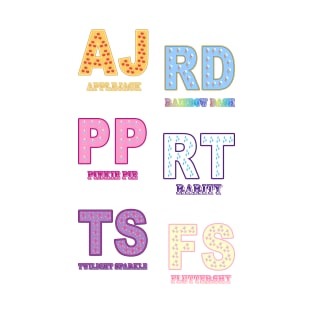 My little Pony - Elements of Harmony Initials V2 T-Shirt