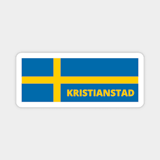 Kristianstad City in Swedish Flag Magnet