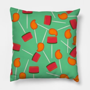 Fun colorful Mexican paletas candy design Pillow