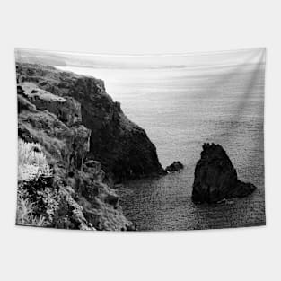 Seascape with monolith Tapestry