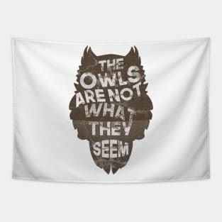 Funny Owl Quote Tapestry