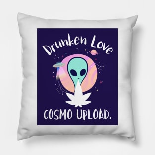 Uploading Life Background Pillow