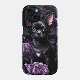 Gothic Black Chihuahua Phone Case