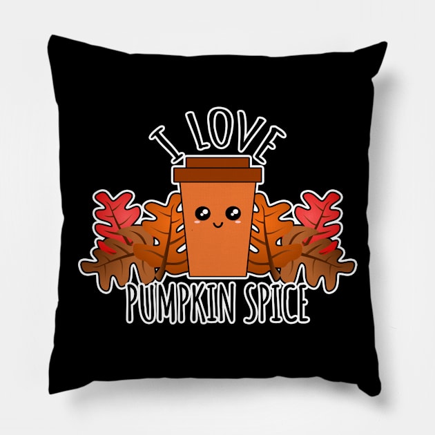 I Love Pumpkin Spice Pillow by LunaMay