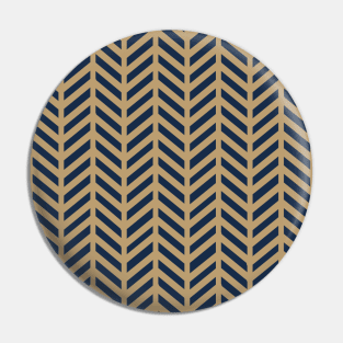 Herringbone Pattern - Gold Pin