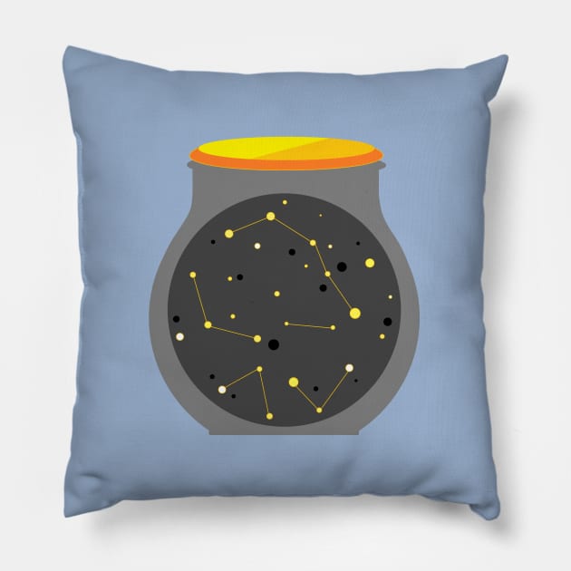 jar of space Pillow by prettyguardianstudio