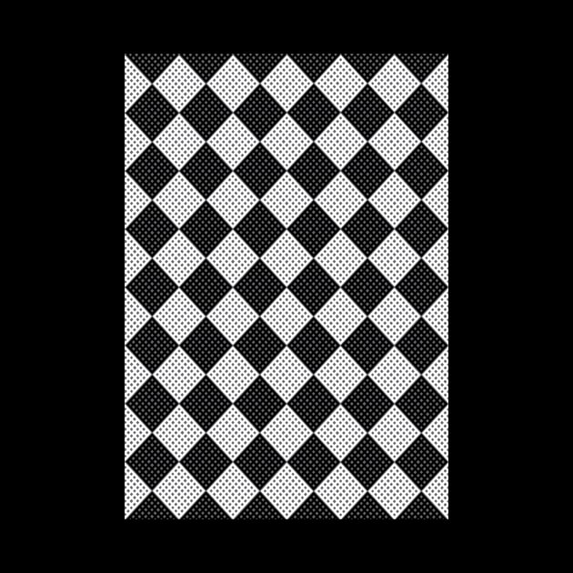 Angled Checkerboard Quilt Pattern no. 1 by Neil Feigeles