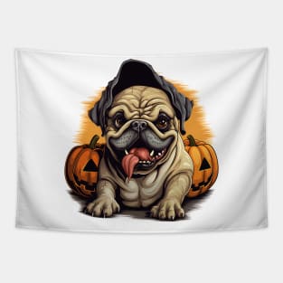 Halloween Bulldog #3 Tapestry