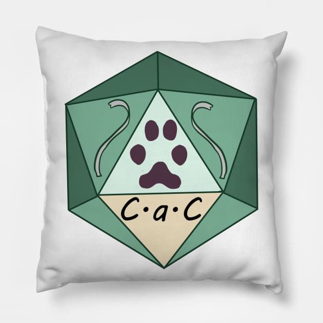 Cats and Crowbars logo Pillow by CatsAndCrowbars
