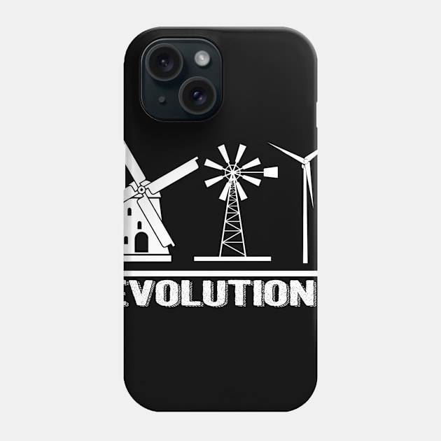 Windmill T-Shirt Wind Turbine Evolution Wind Power Phone Case by andrelisser