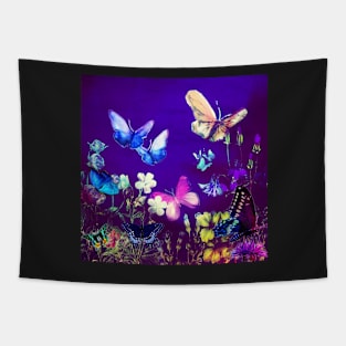 Night Butterflies Tapestry