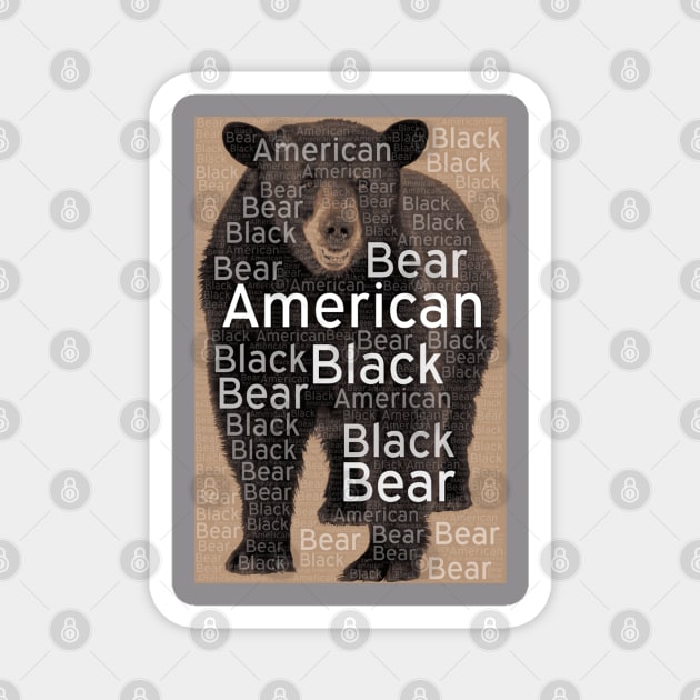 American Black Bear Magnet by AmazighmanDesigns