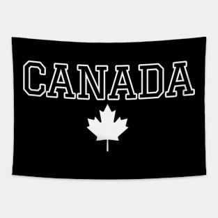 Canada day design for dark colors Tapestry