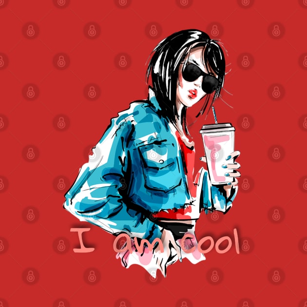 Cool girl in sunglasses by LAV77