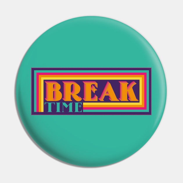 Break Time Vaporwave Pin by Genesis