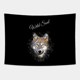 Wolf. Wild Soul. Magical time. Tapestry