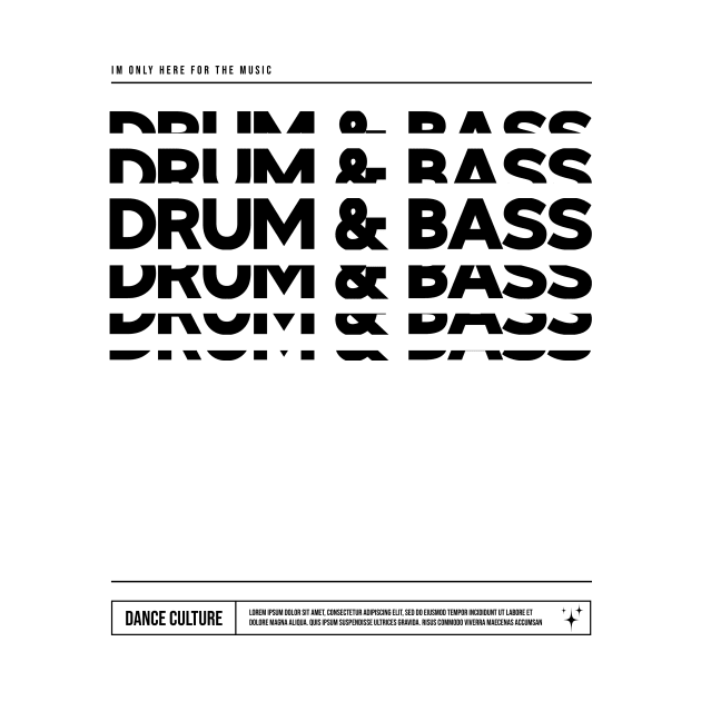 Drum and Bass Repeat Text by GoLiveDesign