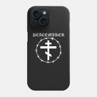 Peacemaker Orthodox Cross Barbed Wire Metal Hardcore Punk Phone Case