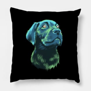 Starry Eyed Labrador Puppy Pillow