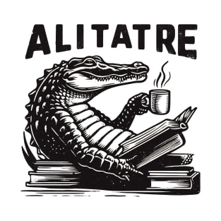 Alitatre Funny Bookworm Alligator Vintage T-Shirt T-Shirt