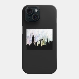 Colorful New York silhouette Phone Case