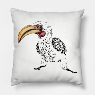 Yellow-billed Hornbill | African Wildlife Pillow