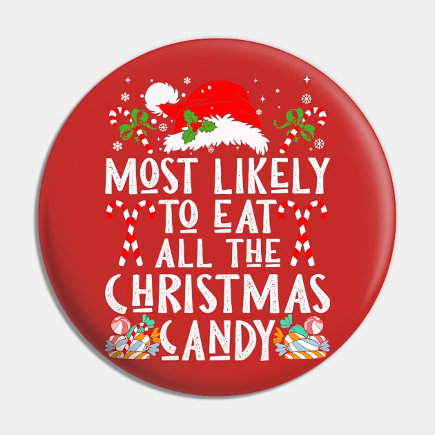 Most Likely To Eat All The Christmas Candy Pin by Nichole Joan Fransis Pringle