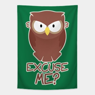 Owl - Excuse Me? Tapestry