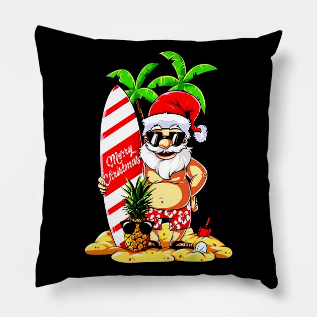 Santa Christmas Pillow by mikadigital