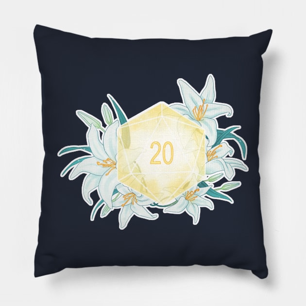 Natural 20 Pillow by ErenAngiolini