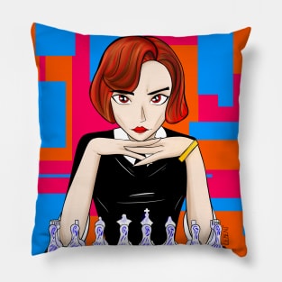 beth harmon the lady chess in queens gambit Pillow