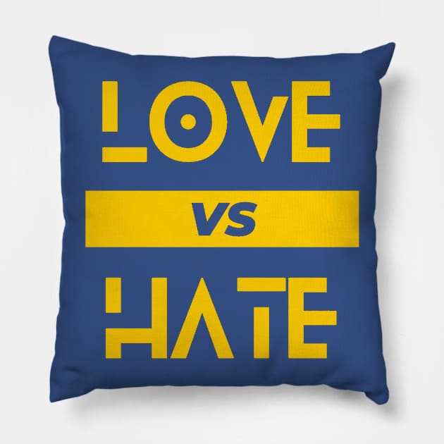 LOVE VS HATE Pillow by C-ommando