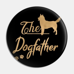 The Husky Dogfather Pin