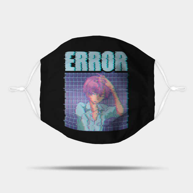 Error Sad Anime Boy Japanese Vaporwave Gift Sad Boy Mask Teepublic