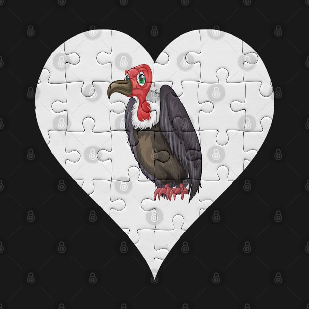 Jigsaw  Vulture Heart Design - Birds Vulture by giftideas