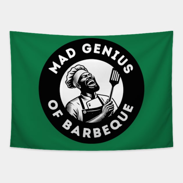Mad Genius of Barbeque Tapestry by Desert Owl Designs
