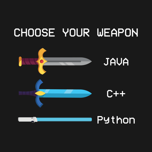 Choose Your Weapon Java Coder Software Engineer Developer by Gufbox