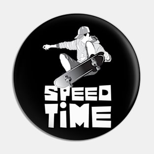 skateboard speed time3 Pin