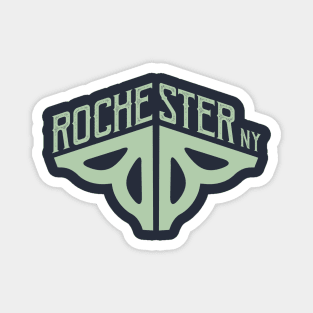 Rochester flower logo - angle Magnet