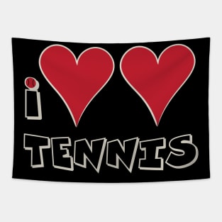 I Love Tennis Tapestry