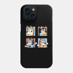 bluey bingo dad mum Phone Case