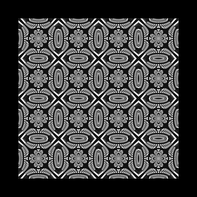 Monochrome maze pattern by Gaspar Avila