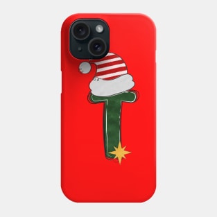 Letter T - Christmas Letter Phone Case