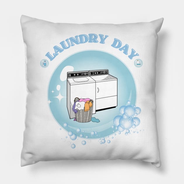 Laundry Day Bubble Pillow by Studio50Three