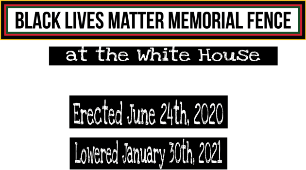 Black Lives Matter Memorial Fence - at the White House - Erected June 24, 2020 Lowered January 30, 2021 - Back Kids T-Shirt by Blacklivesmattermemorialfence